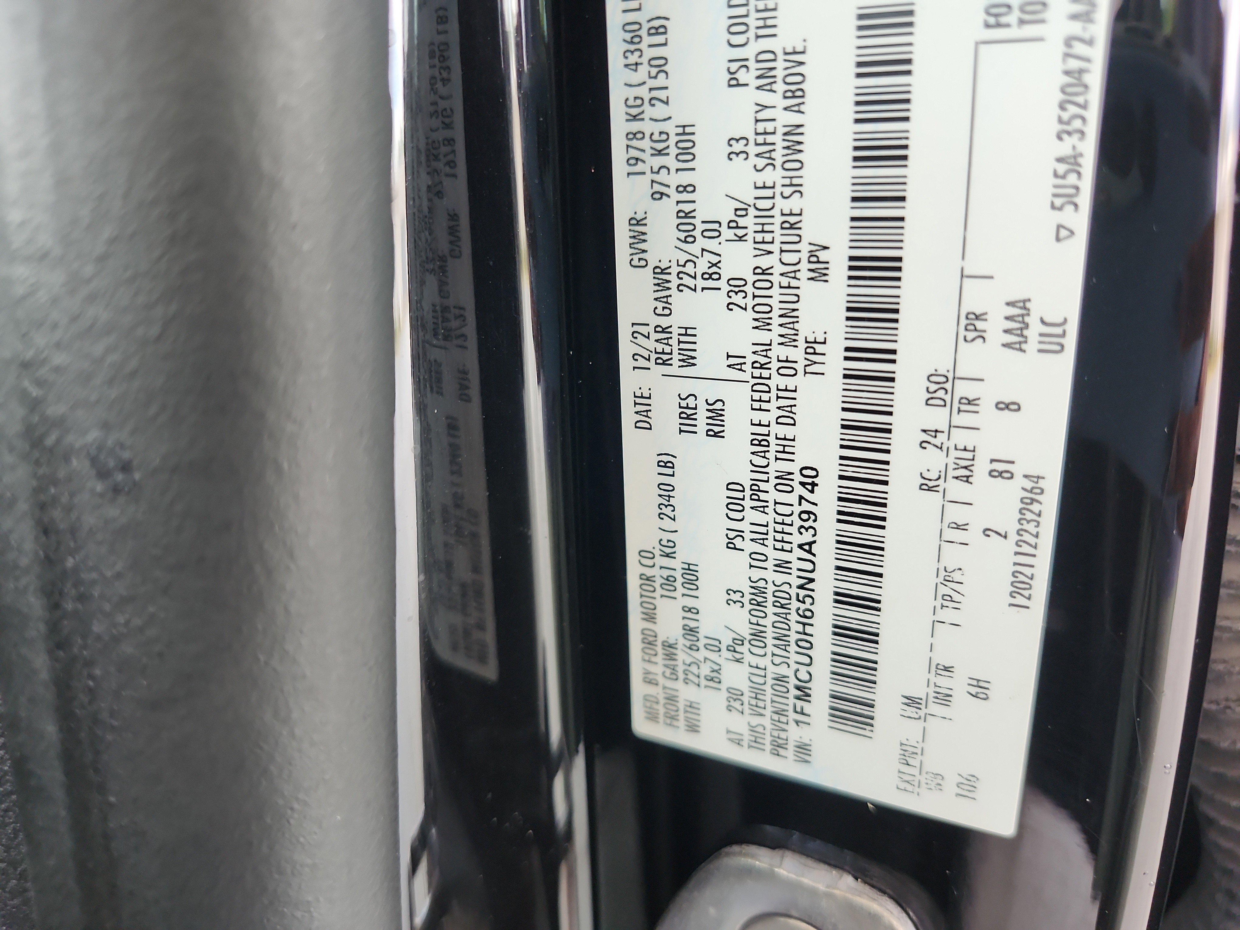 Certified 2022 Ford Escape SEL w/ Technology Package FWD image 23