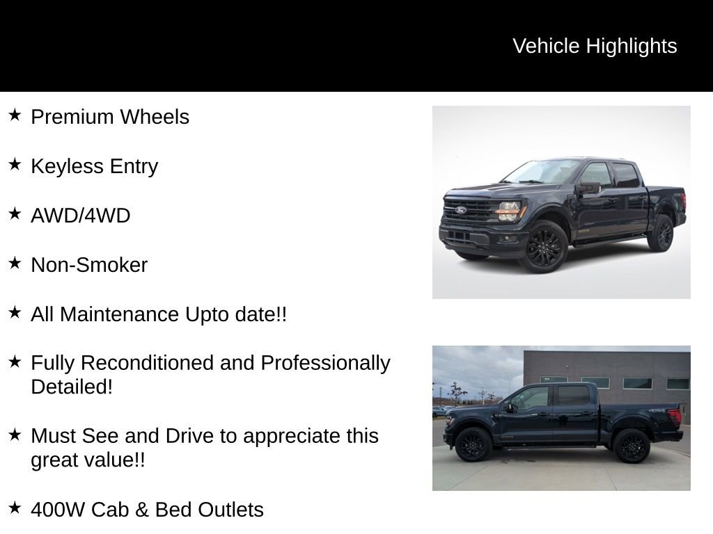 Certified 2024 Ford F150 XLT w/ Equipment Group 303A High image 31