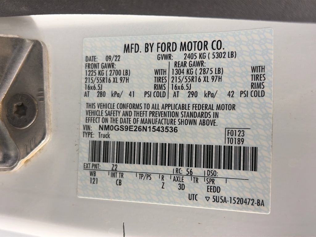 Certified 2022 Ford Transit Connect XL FWD image 9