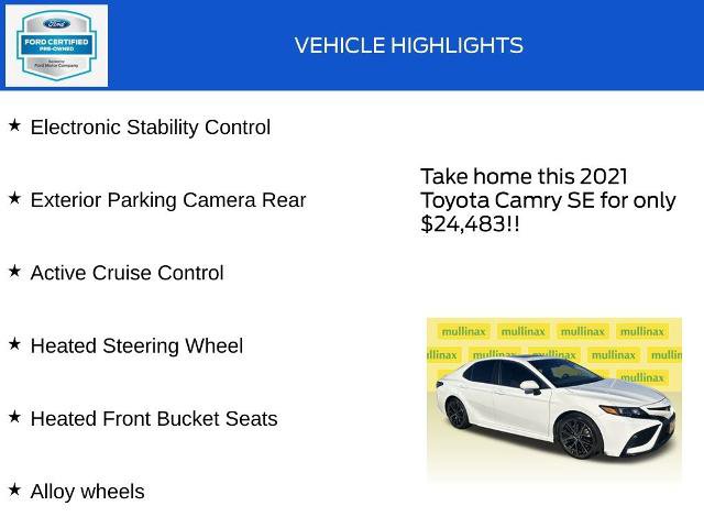 Used 2021 Toyota Camry SE w/ Cold Weather Package image 18