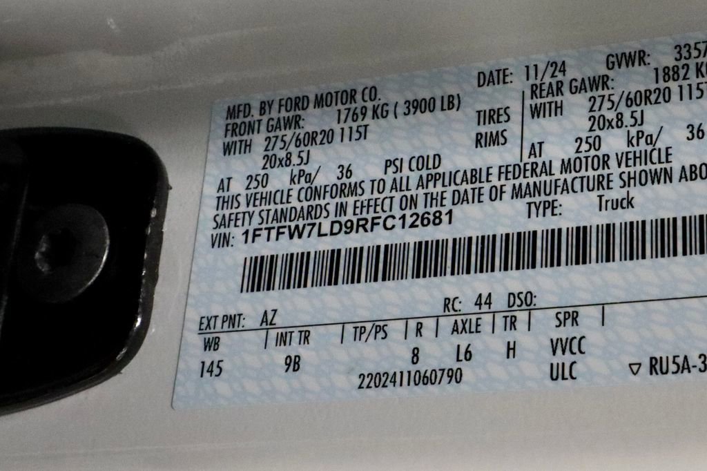 Certified 2024 Ford F150 Platinum w/ Equipment Group 702A High image 34