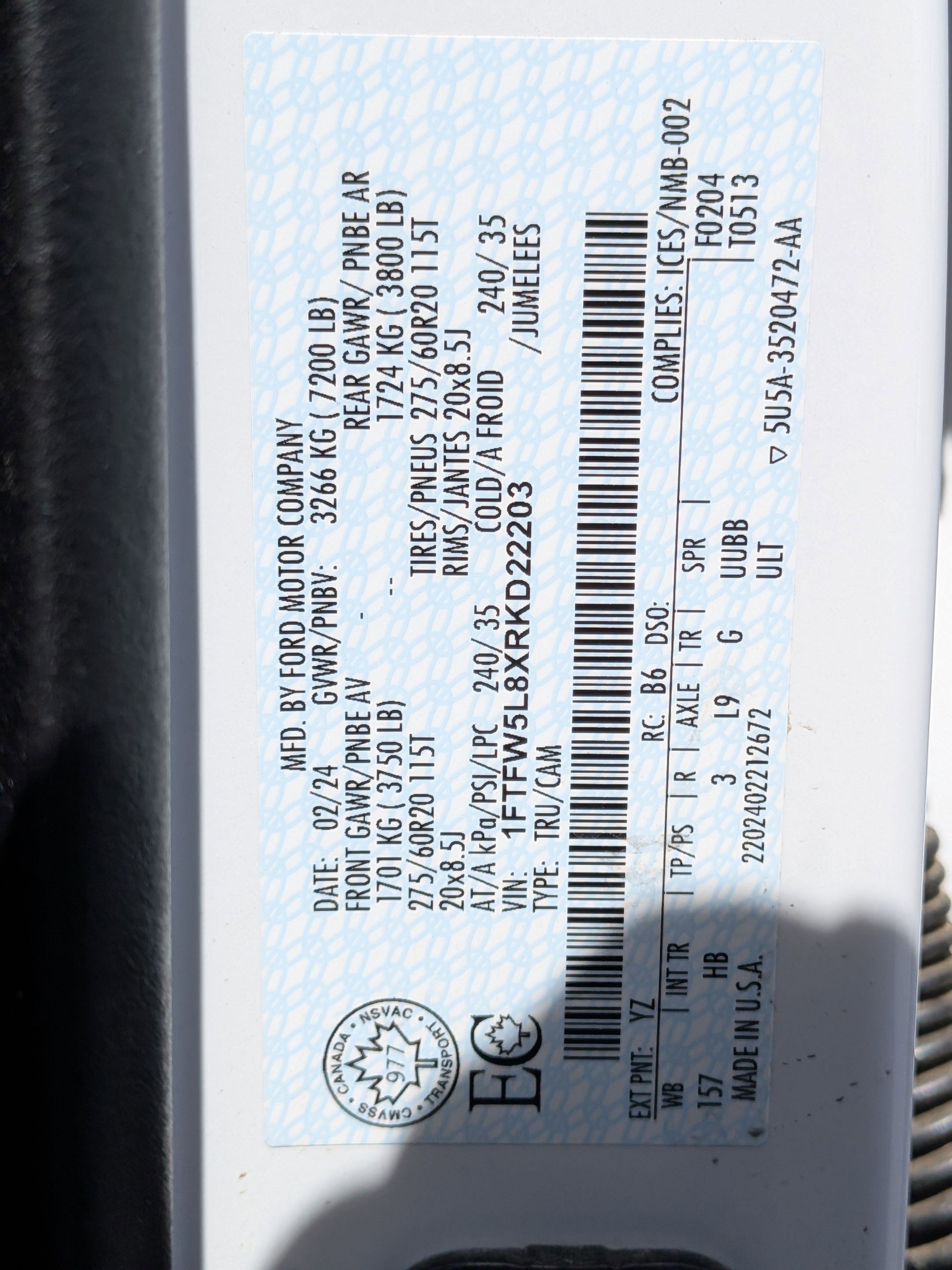 Certified 2024 Ford F150 Lariat w/ Tow/Haul Package AWD/4WD image 38