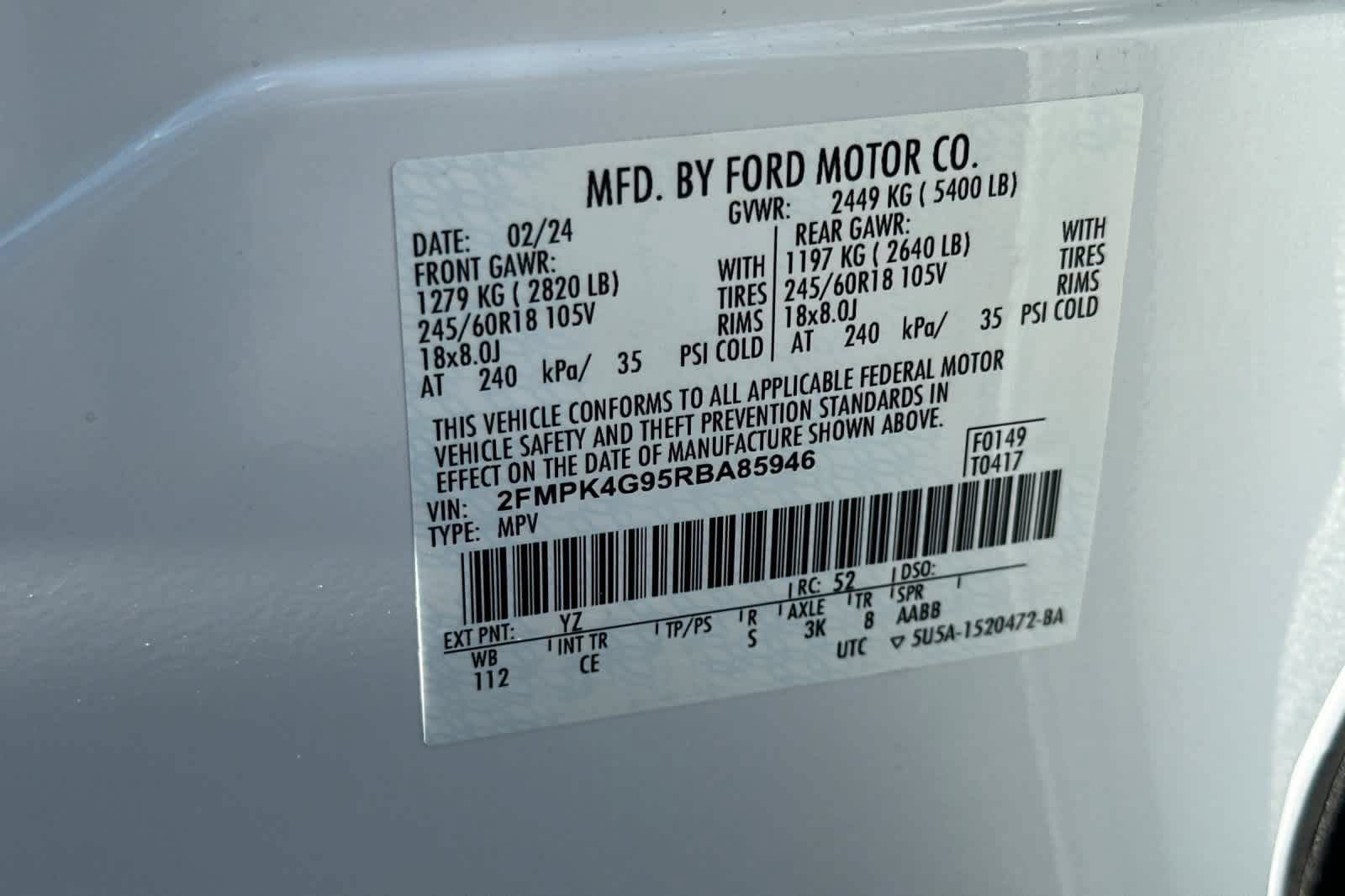Certified 2024 Ford Edge SE AWD/4WD image 30