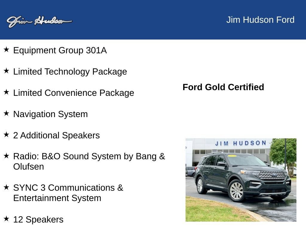 Certified 2023 Ford Explorer Limited w/ Limited Technology Package RWD image 12