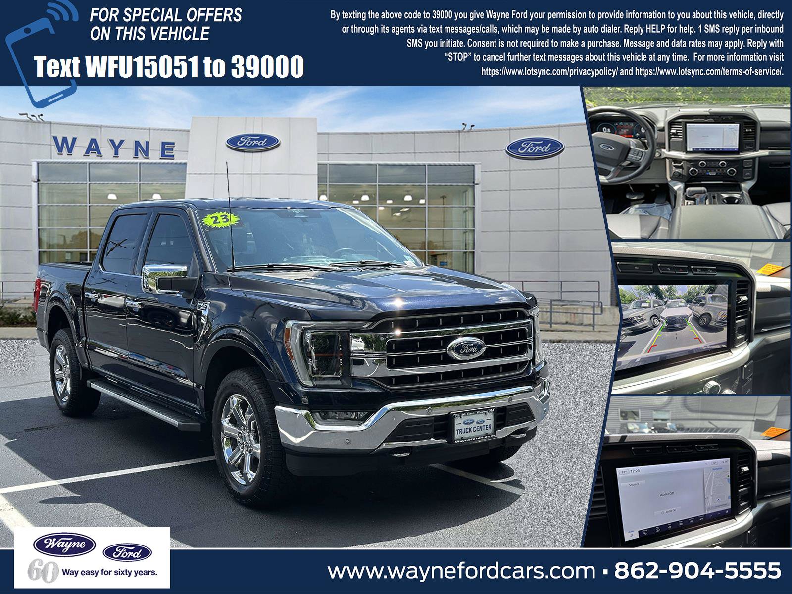 Certified 2023 Ford F150 Lariat w/ Equipment Group 502A High