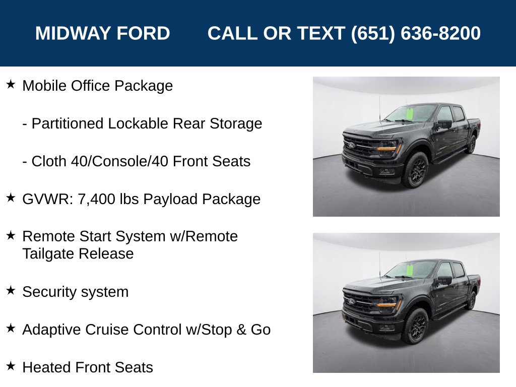 Certified 2024 Ford F150 XLT w/ Equipment Group 302A MID AWD/4WD image 12