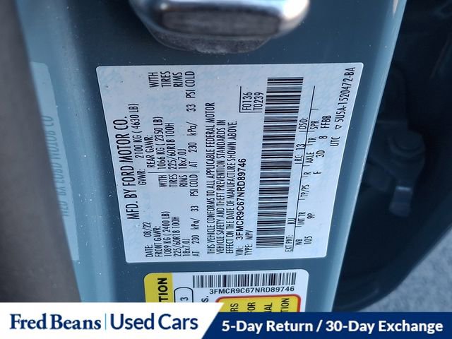 Certified 2022 Ford Bronco Sport Outer Banks w/ Tech Package image 26