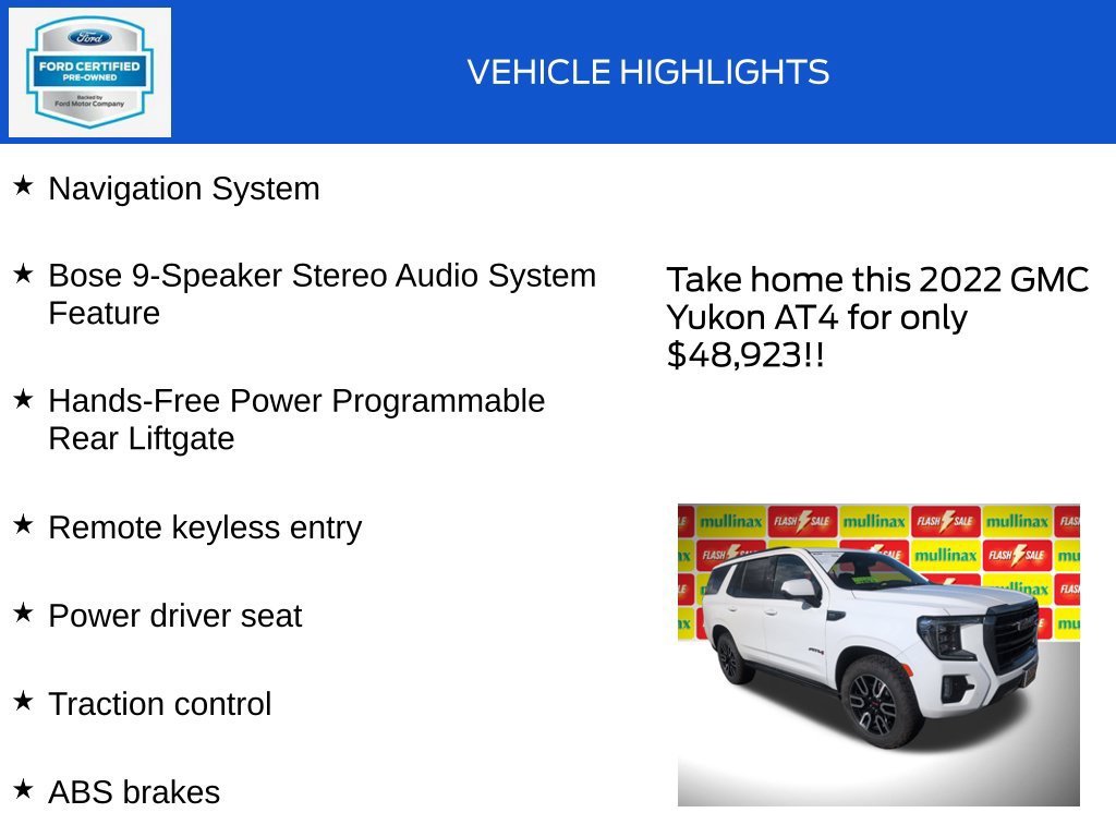 Used 2022 GMC Yukon AT4 AWD/4WD image 18