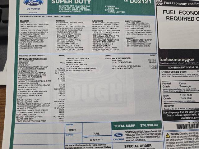 Certified 2020 Ford F250 Lariat w/ Lariat Ultimate Package image 35