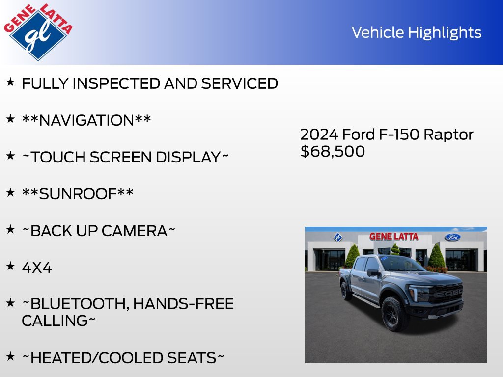 Certified 2024 Ford F150 Raptor AWD/4WD image 35