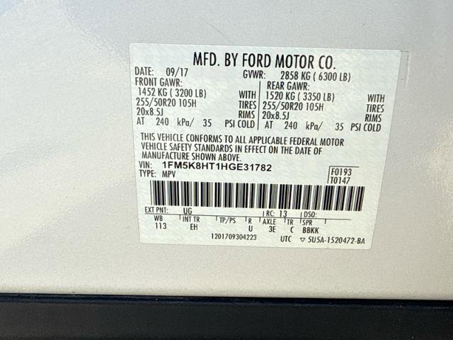 Certified 2017 Ford Explorer Platinum AWD/4WD image 15
