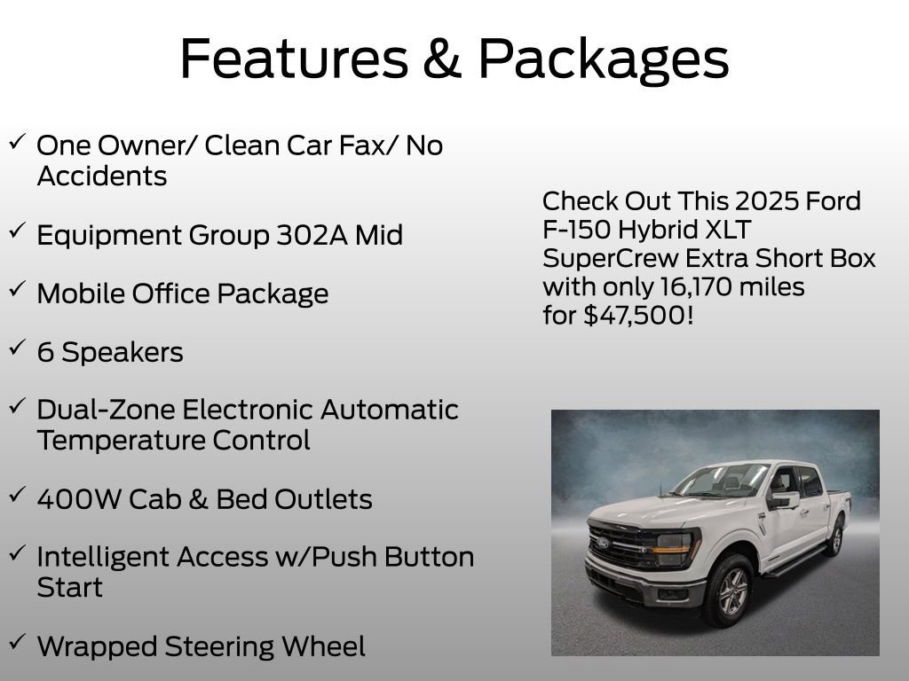 Certified 2025 Ford F150 XLT w/ Equipment Group 302A MID AWD/4WD image 7