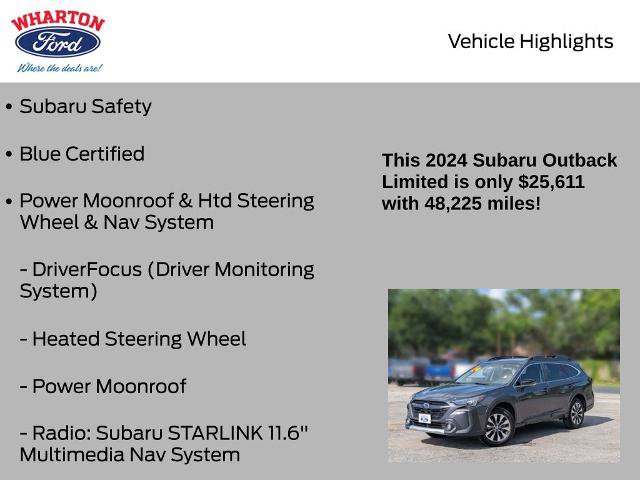 Used 2024 Subaru Outback Limited AWD/4WD image 6