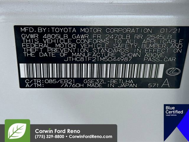 Used 2021 Lexus IS 300 AWD w/ Comfort Package image 35
