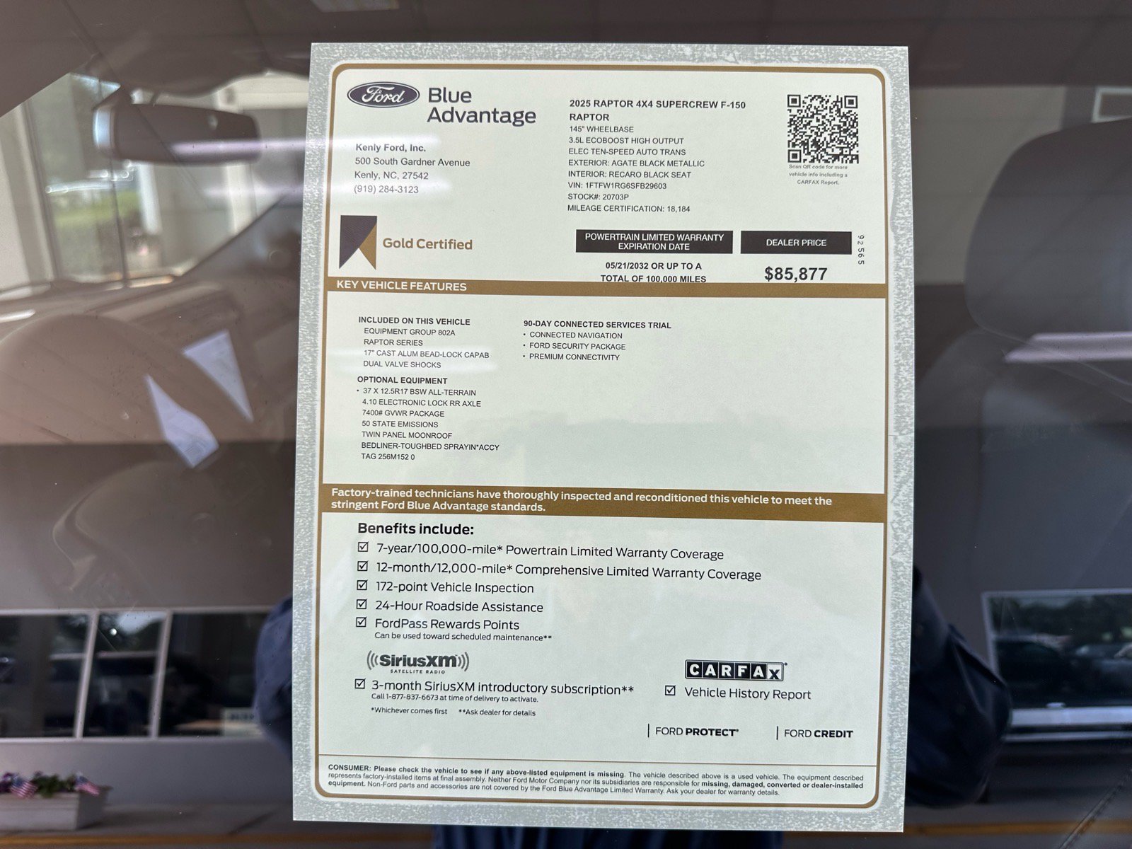 Certified 2025 Ford F150 Raptor AWD/4WD image 5