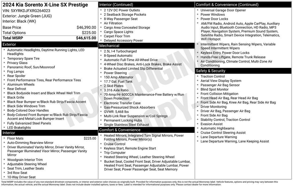 Used 2024 Kia Sorento SX Prestige image 11