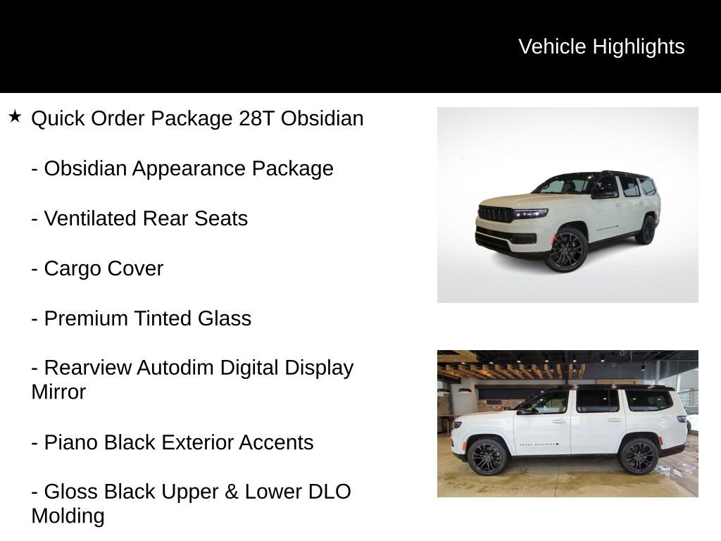 Used 2024 Jeep Grand Wagoneer Series II w/ Quick Order Packagew 28T image 6