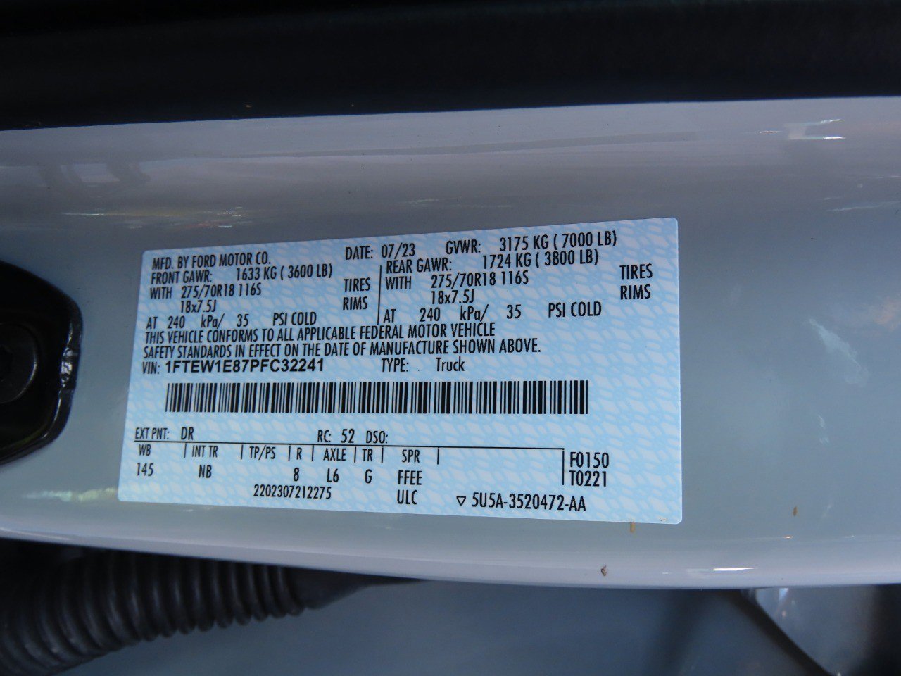 Certified 2023 Ford F150 Tremor w/ Equipment Group 402A High image 31