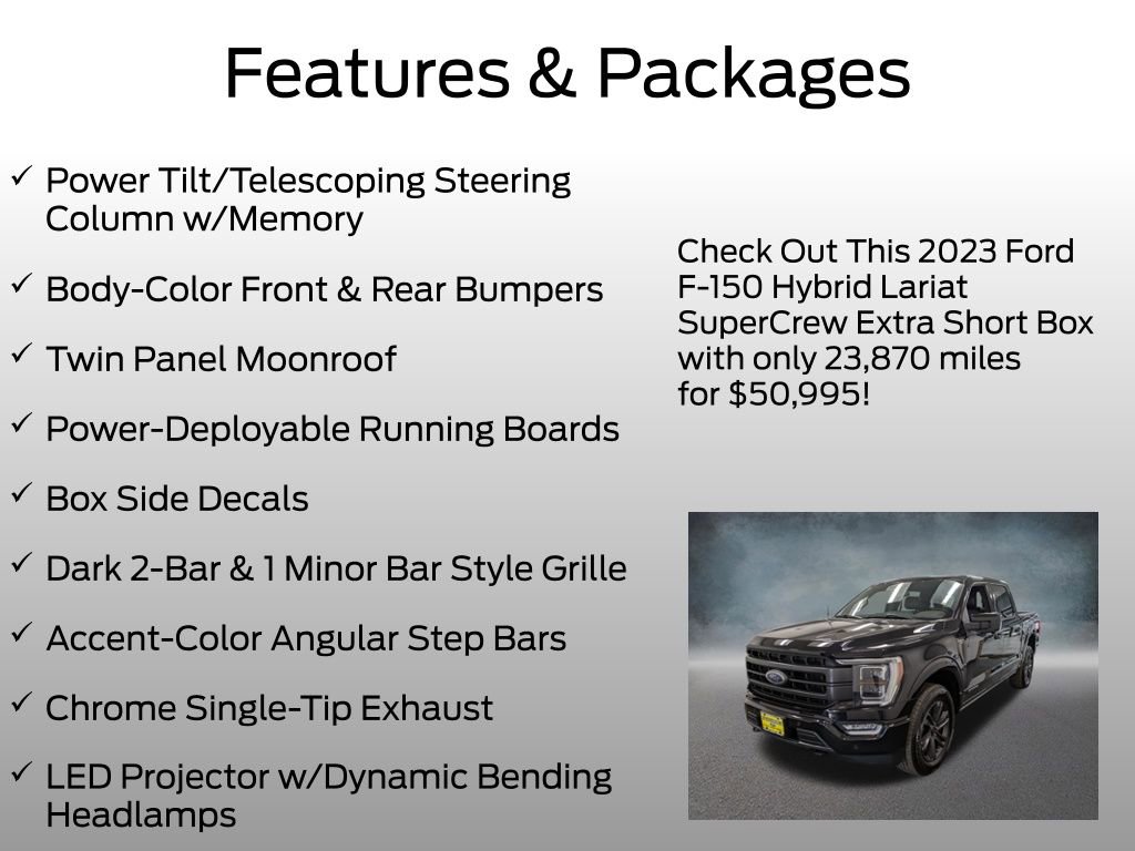 Certified 2023 Ford F150 Lariat w/ Equipment Group 502A High AWD/4WD image 8