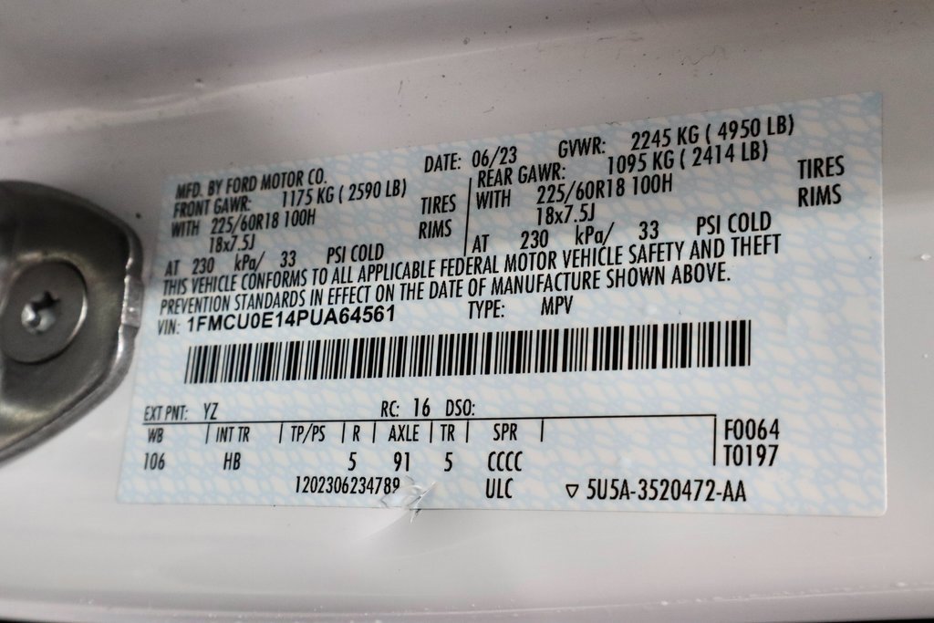 Certified 2023 Ford Escape SE image 33