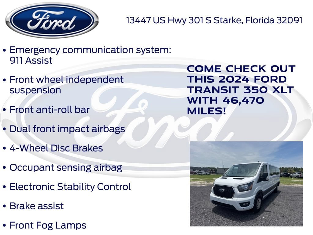 Certified 2024 Ford Transit 350 XLT RWD image 25