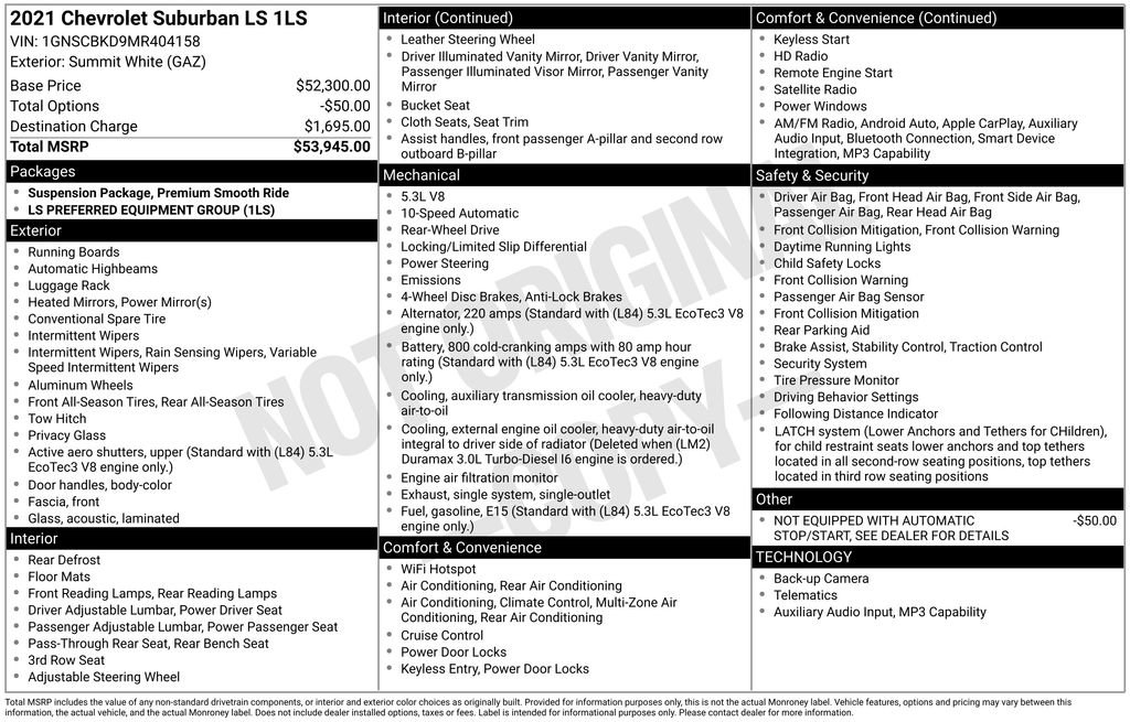 Used 2021 Chevrolet Suburban LS RWD image 7