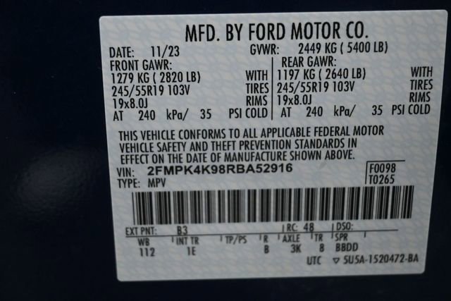 Certified 2024 Ford Edge Titanium w/ Equipment Group 301A AWD/4WD image 34