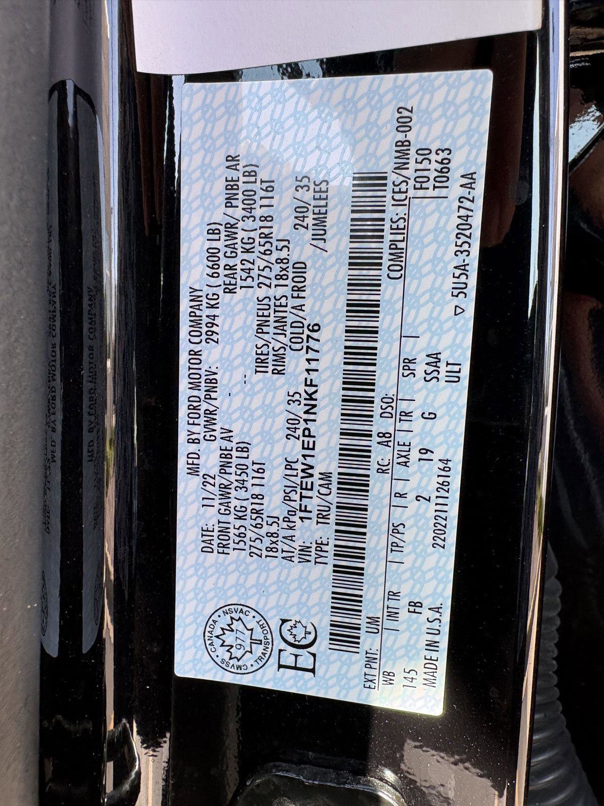 Certified 2022 Ford F150 XLT w/ Equipment Group 302A High AWD/4WD image 18