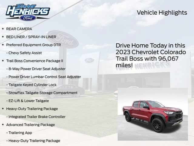 Used 2023 Chevrolet Colorado Trail Boss w/ Advanced Trailering Package AWD/4WD image 4