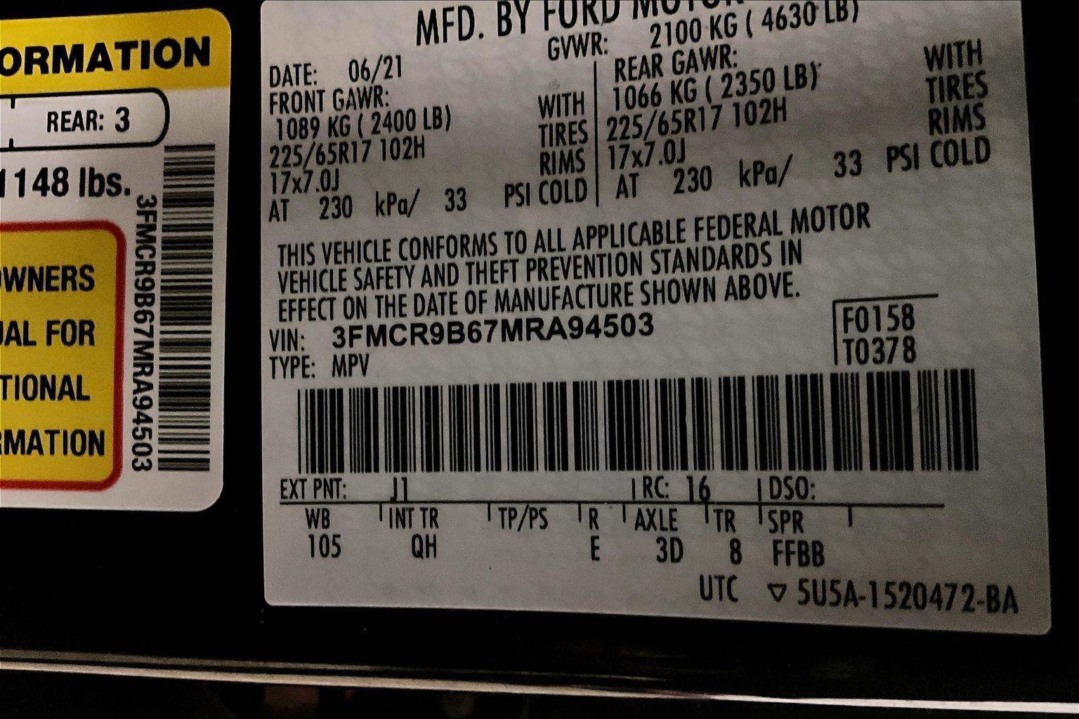 Certified 2021 Ford Bronco Sport Big Bend image 32