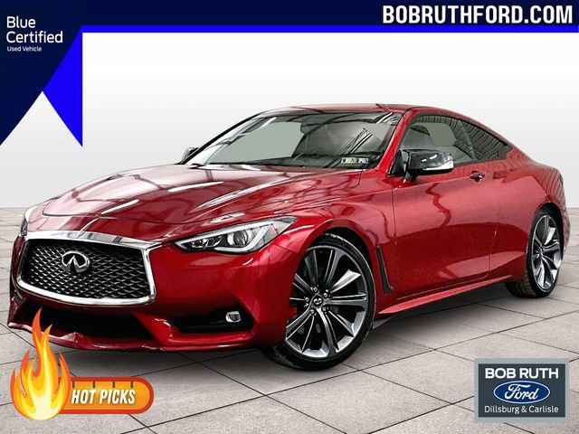 Used 2018 INFINITI Q60 Red Sport 400 w/ Sensory Package 3.0T Sport AWD/4WD image 1