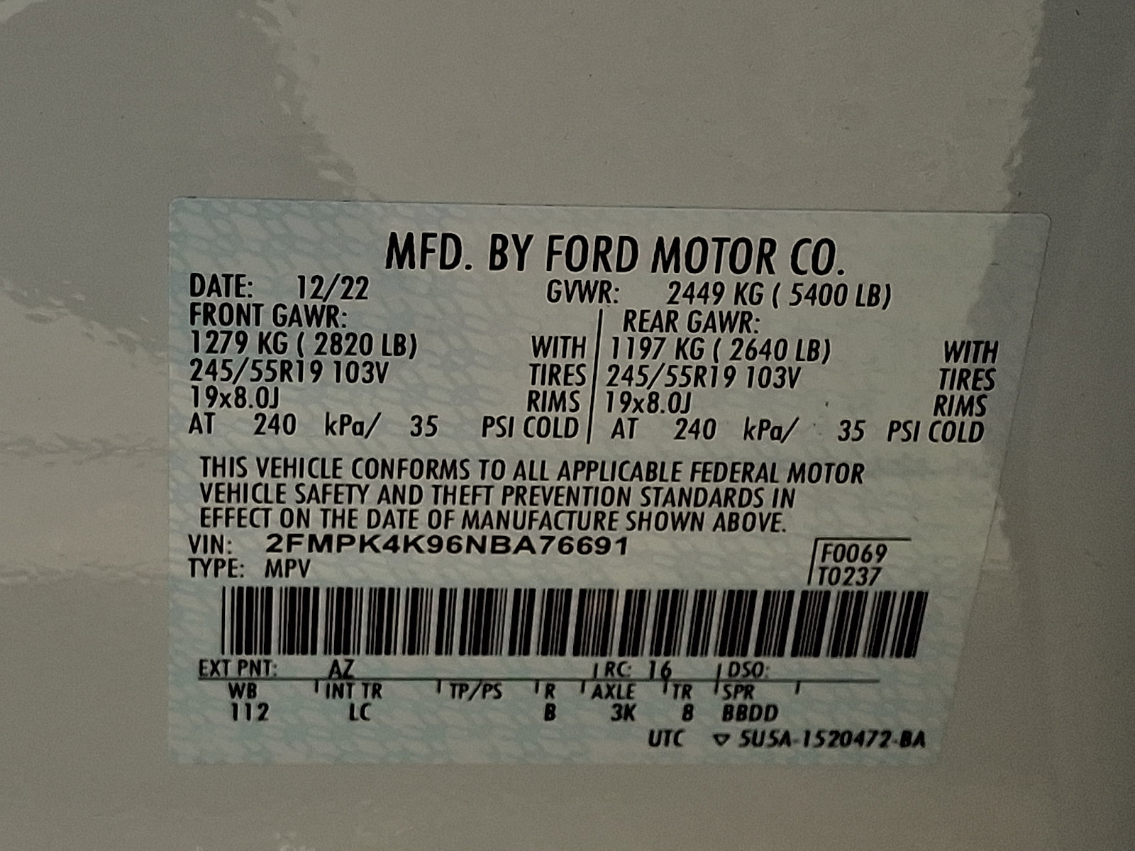 Certified 2022 Ford Edge Titanium AWD/4WD image 27