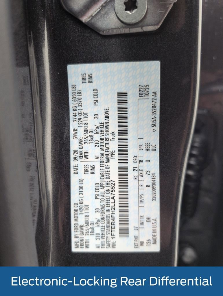 Certified 2020 Ford Ranger Lariat w/ Equipment Group 501A Mid image 41