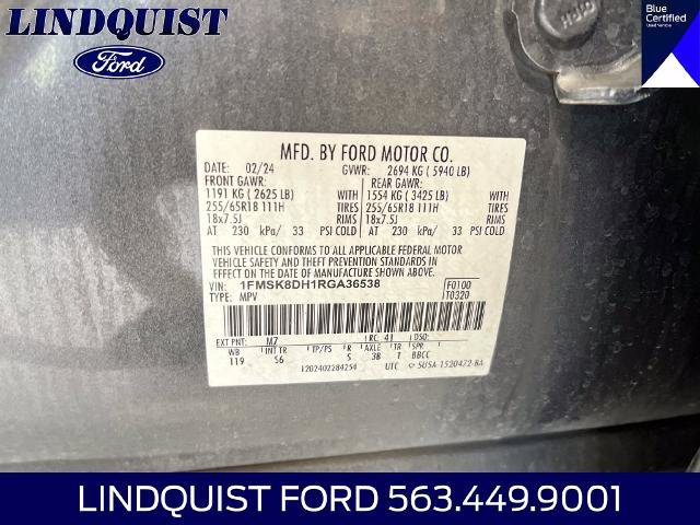 Certified 2024 Ford Explorer XLT w/ Equipment Group 202A AWD/4WD image 21