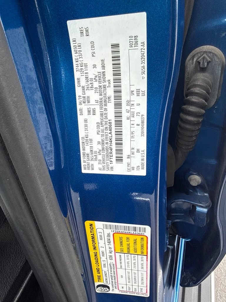 Certified 2019 Ford Ranger Lariat w/ Equipment Group 501A Mid AWD/4WD image 57