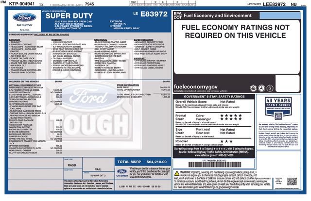 Certified 2020 Ford F250 XLT w/ XLT Premium Package AWD/4WD image 28