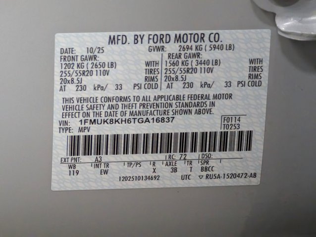 Certified 2026 Ford Explorer ST-Line AWD/4WD image 23