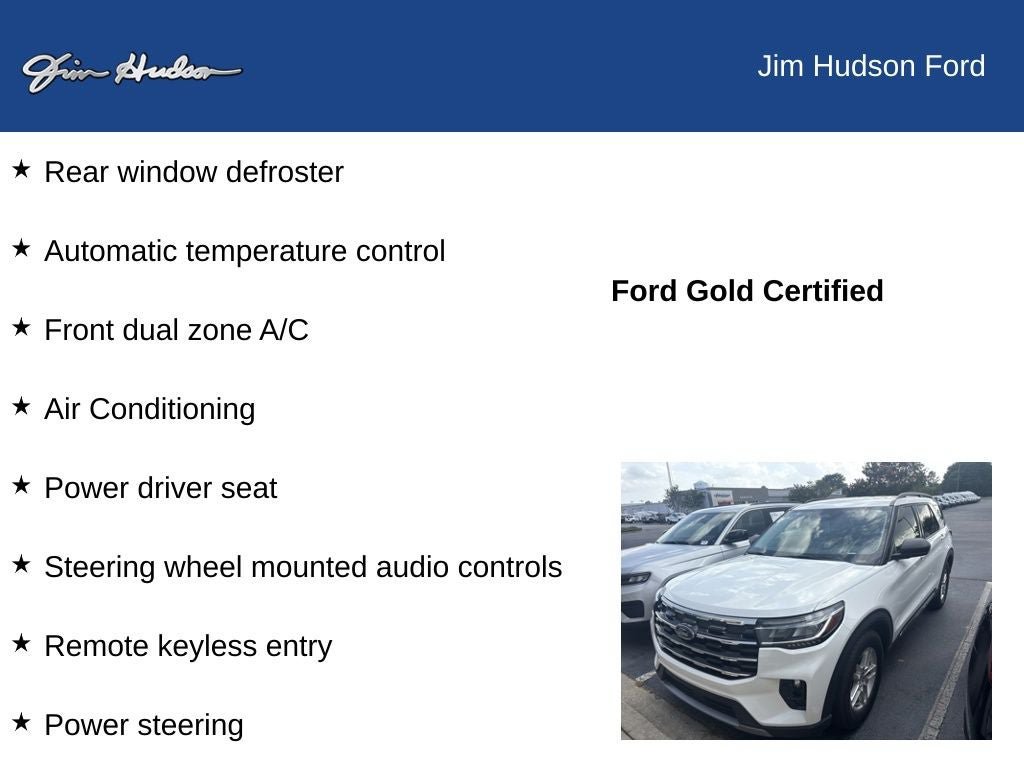 Certified 2025 Ford Explorer Active w/ Active Comfort Package RWD image 12