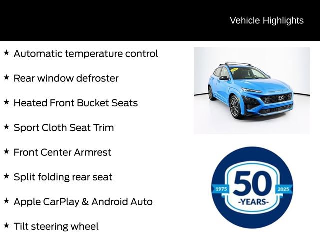 Used 2022 Hyundai Kona N Line w/ Tech Package AWD/4WD image 11