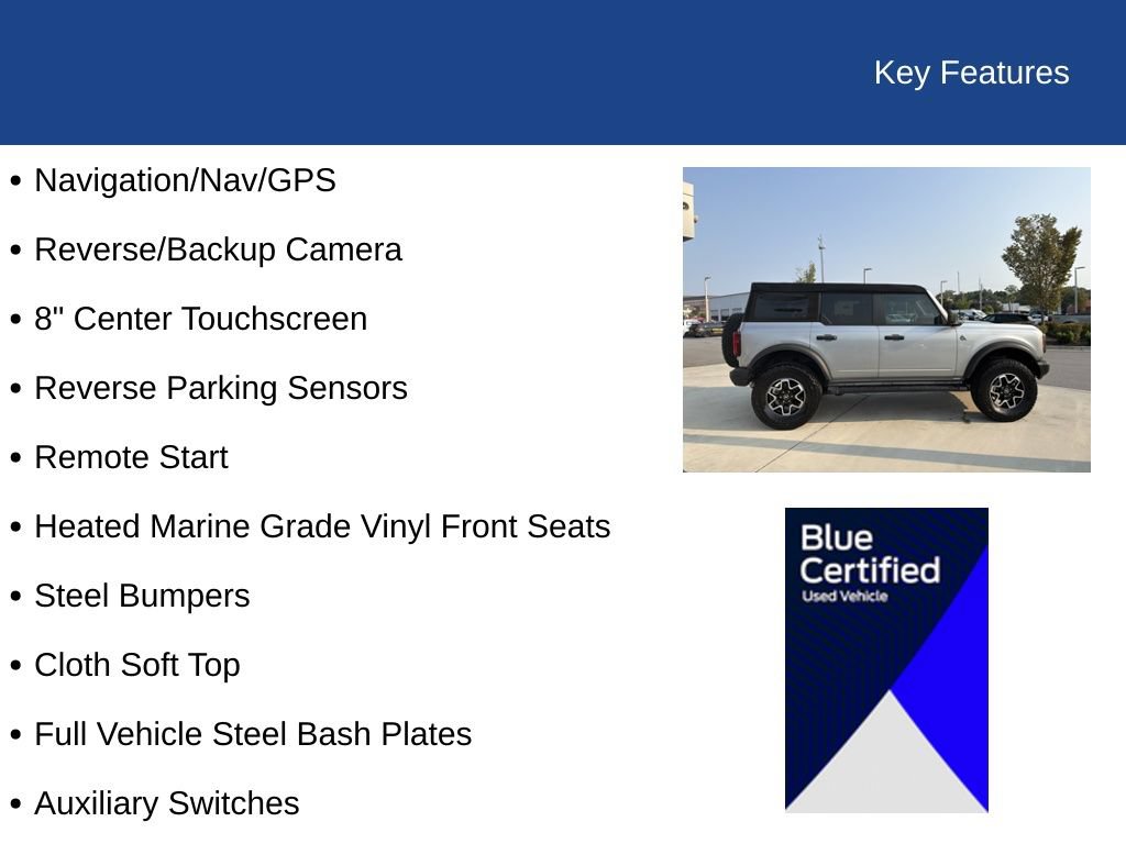 Certified 2023 Ford Bronco Black Diamond AWD/4WD image 30