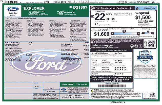 Certified 2022 Ford Explorer XLT w/ Equipment Group 202A AWD/4WD image 2
