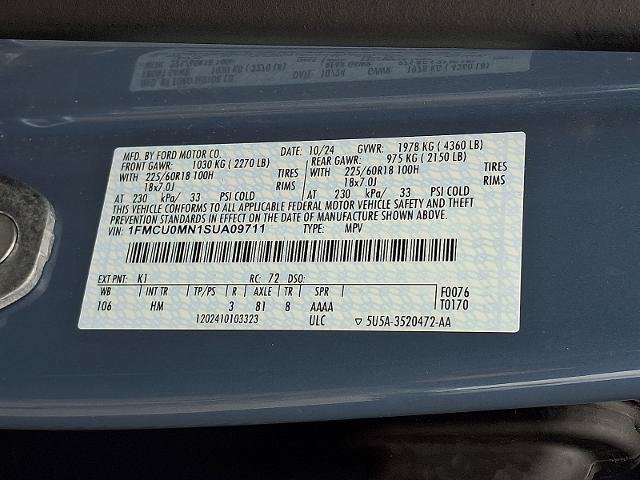 Certified 2025 Ford Escape ST-Line FWD image 25