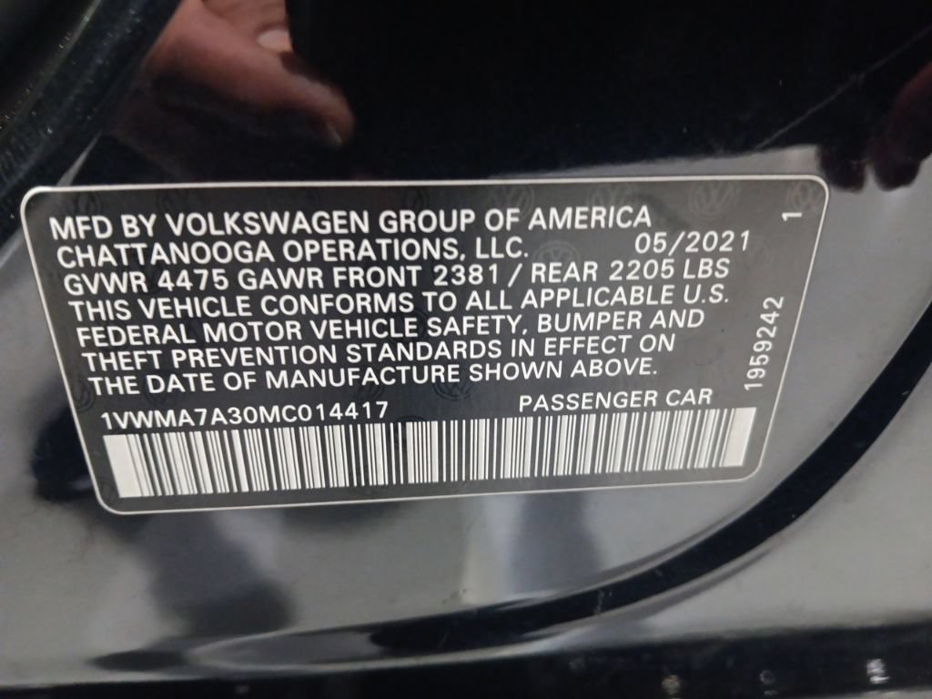 Used 2021 Volkswagen Passat 2.0T R-Line FWD image 3