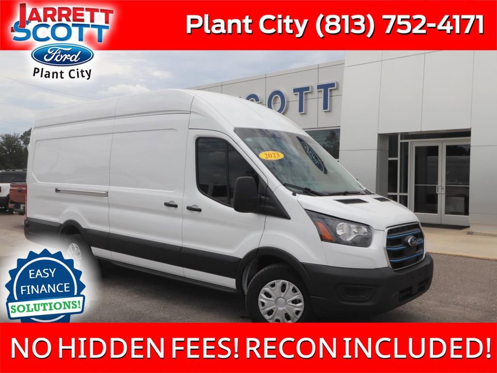 Certified 2023 Ford E-Transit 148 High Roof Extended w/ Interior Upgrade Package RWD image 1