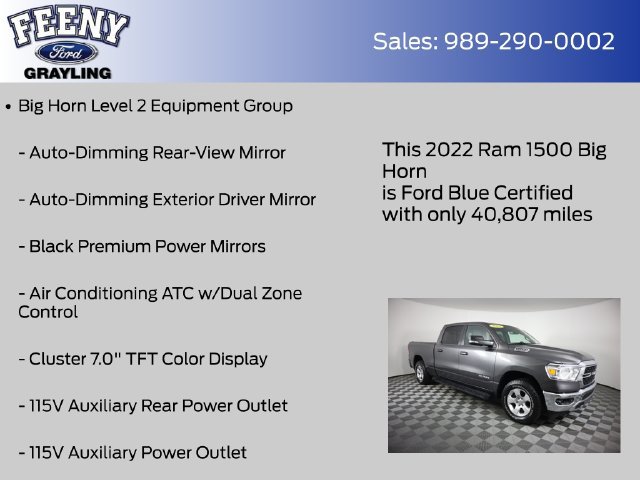 Used 2022 RAM 1500 Big Horn AWD/4WD image 14