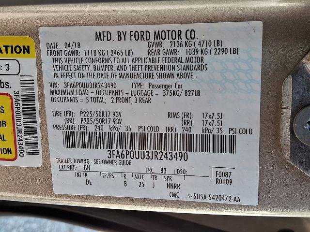 Certified 2018 Ford Fusion S FWD image 27