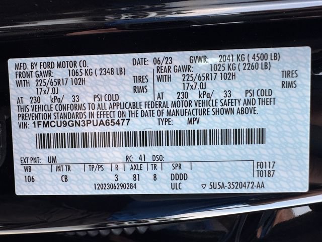 Certified 2023 Ford Escape Active AWD/4WD image 28