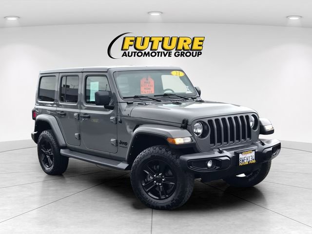 Used 2021 Jeep Wrangler Unlimited Sahara AWD/4WD image 1