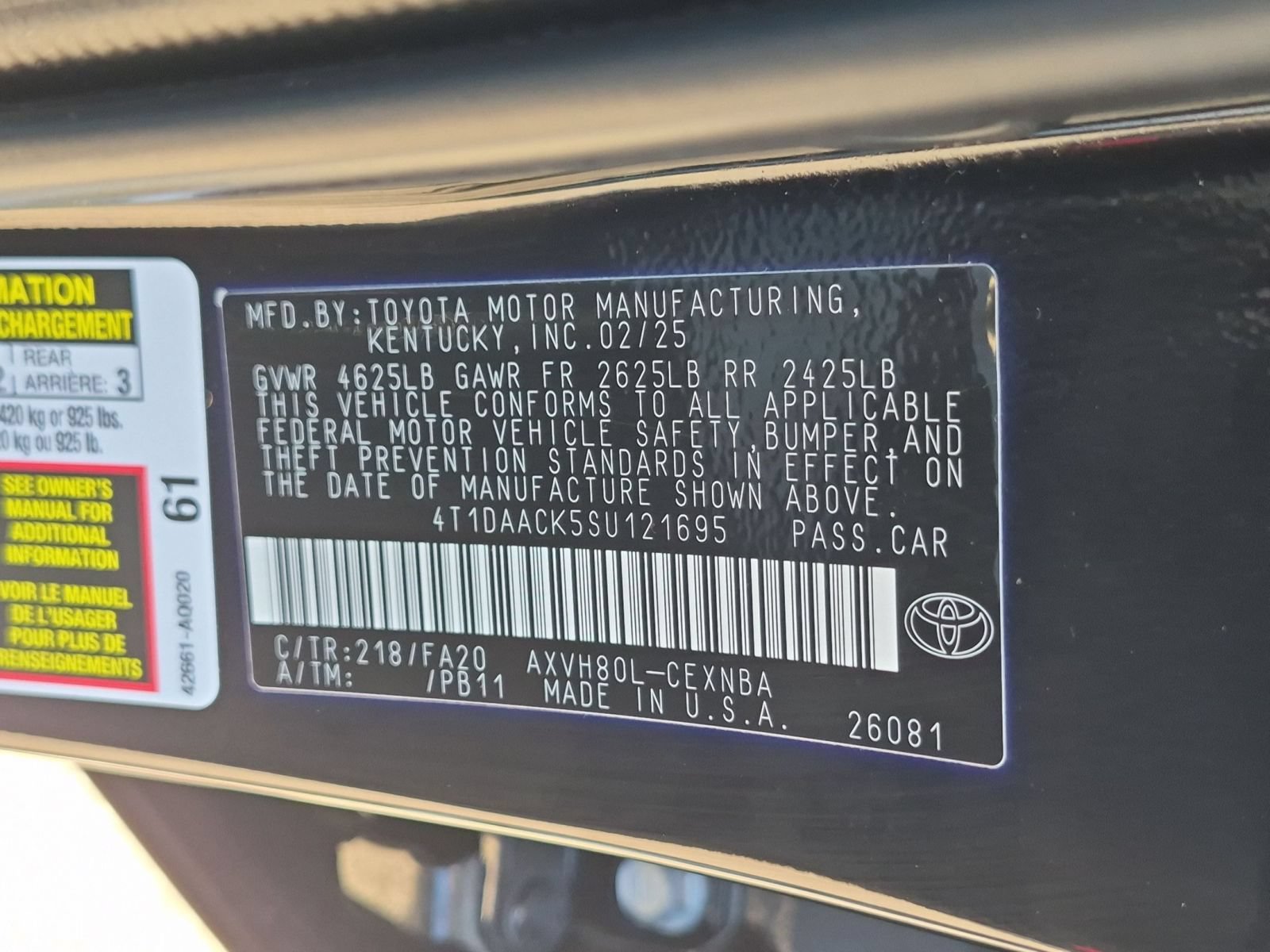 Used 2025 Toyota Camry LE FWD image 33