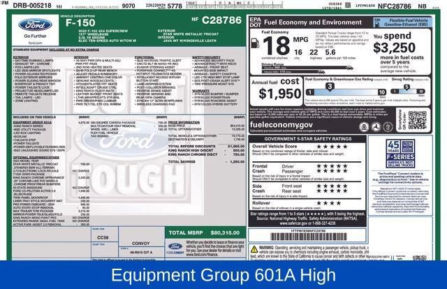 Certified 2022 Ford F150 King Ranch w/ Equipment Group 601A High image 10